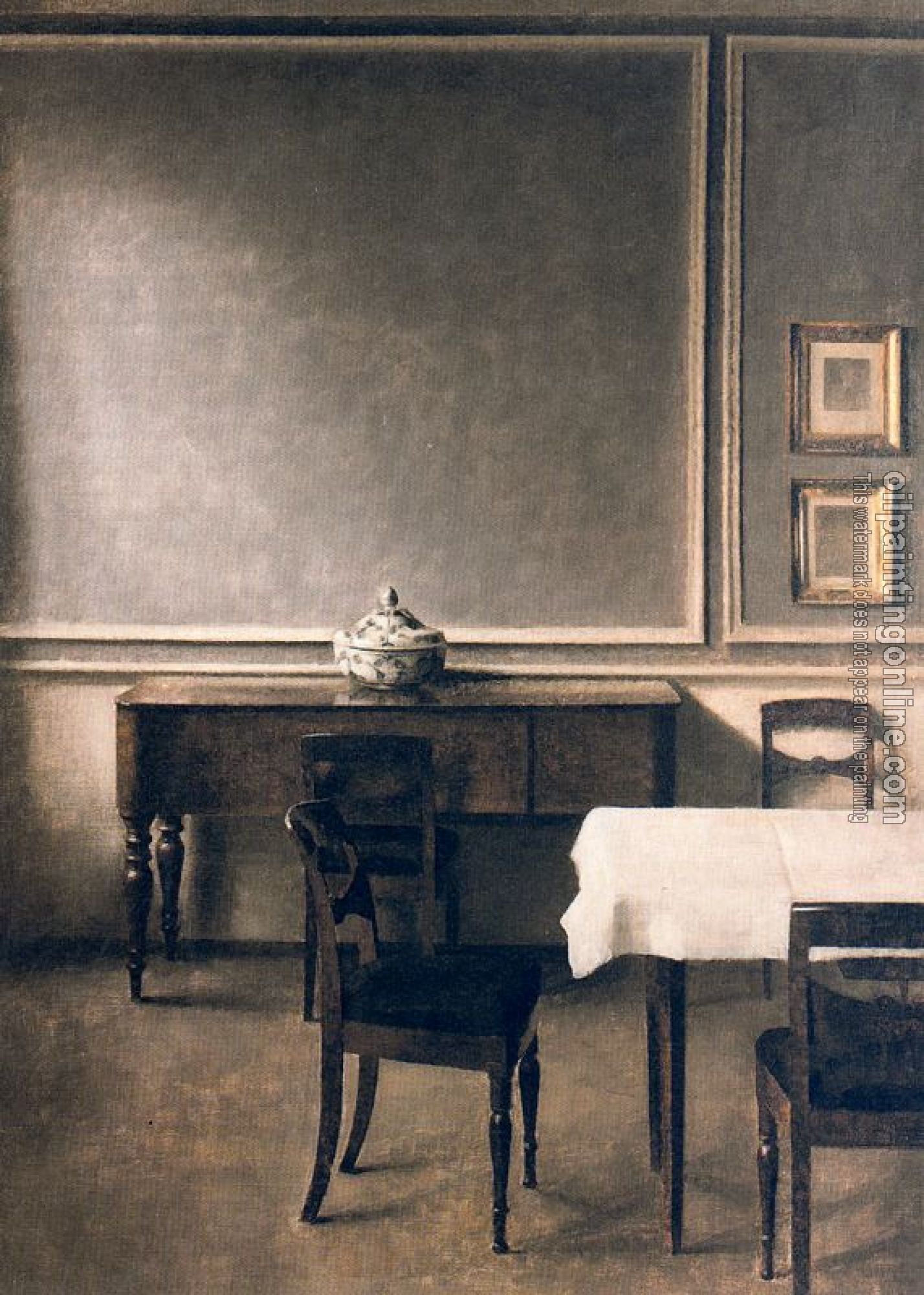 Vilhelm Hammershoi - Interior, Strandgade